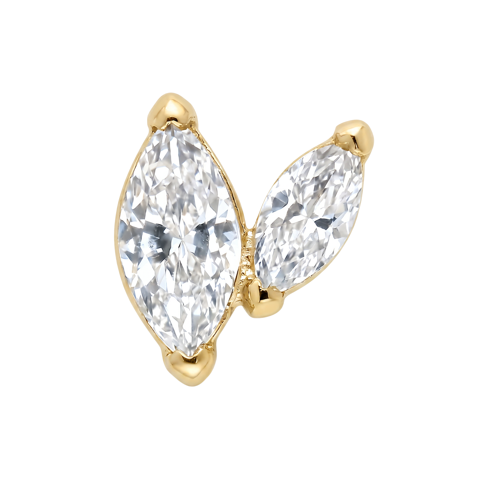 Twin marquise gold