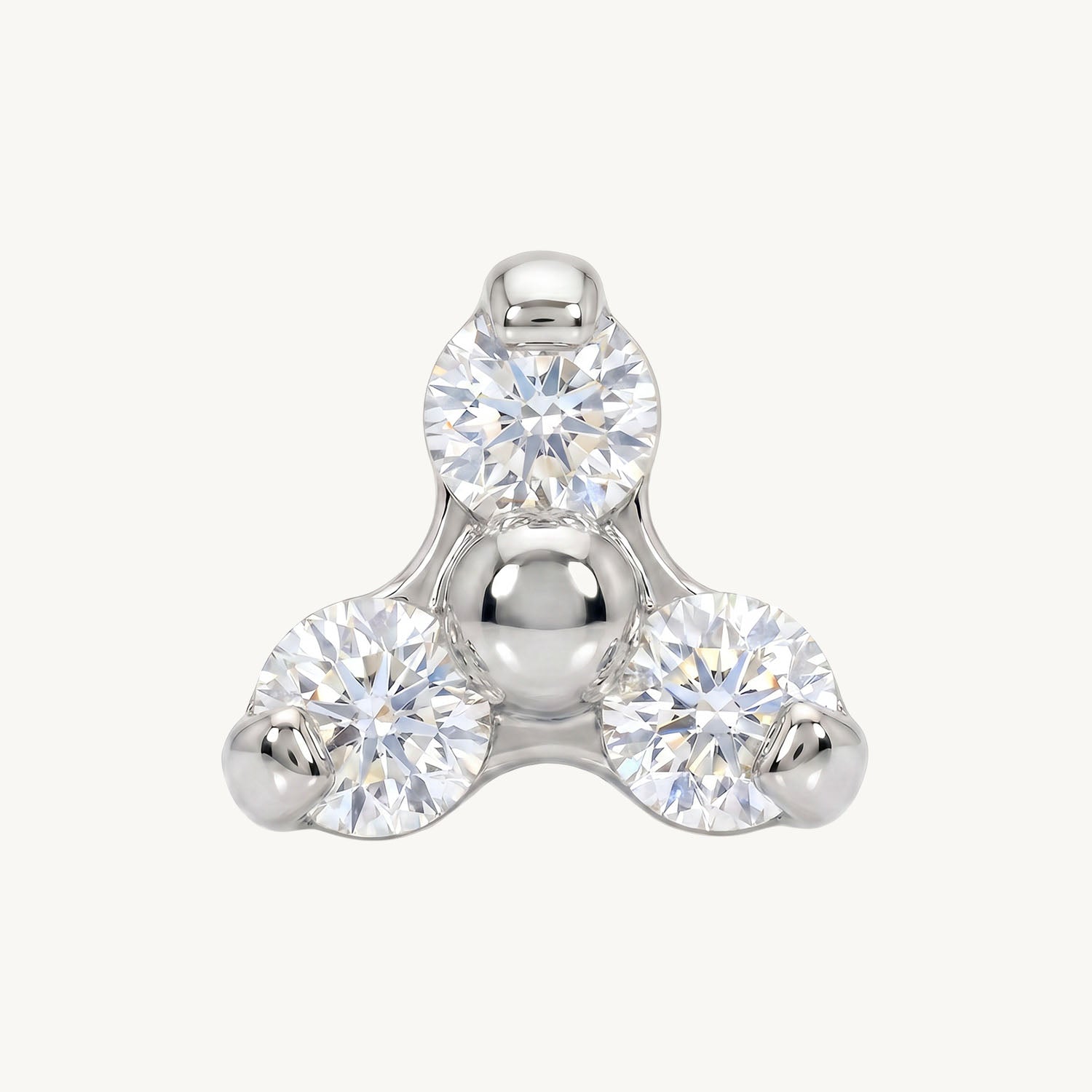 Clear floral beads
