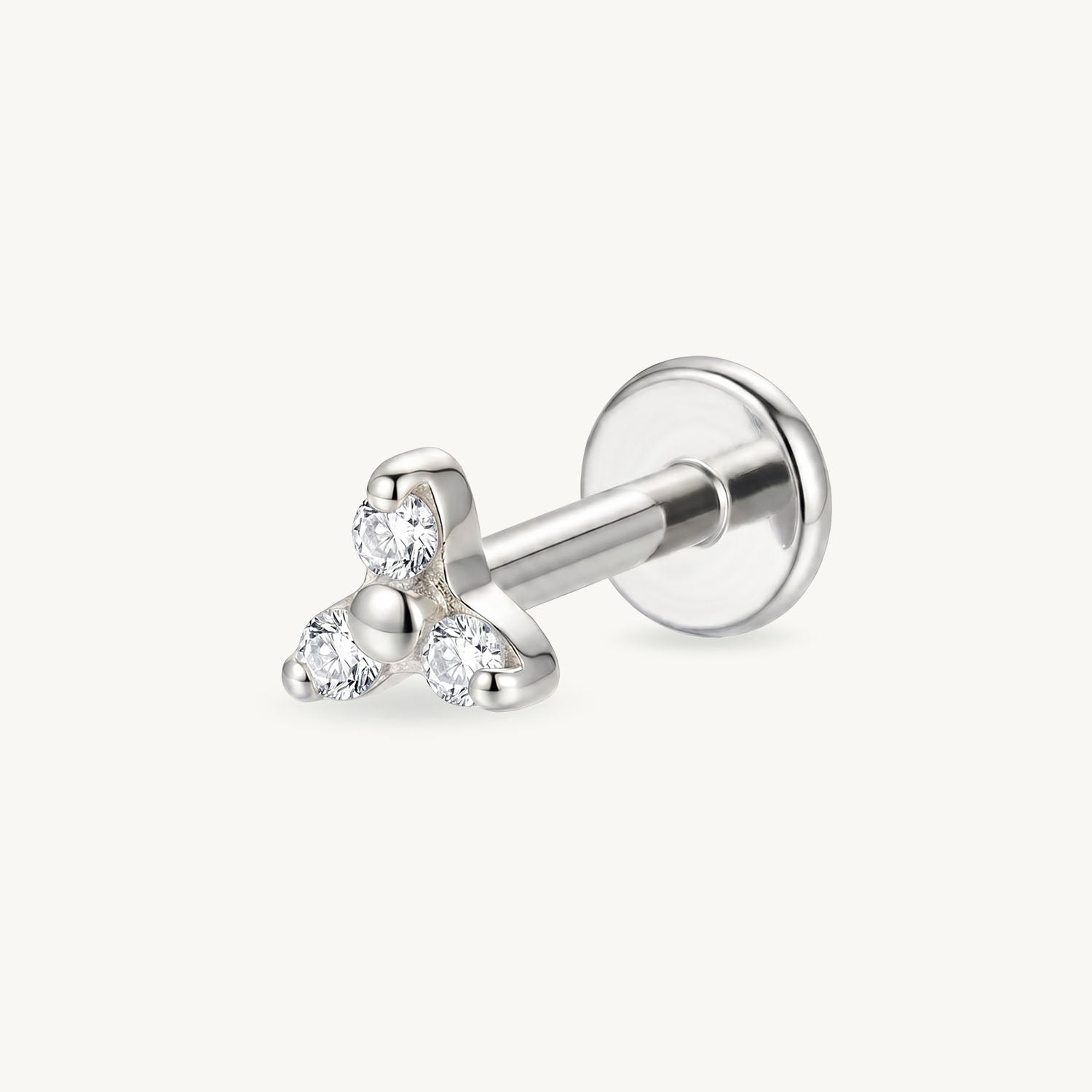 Clear floral beads