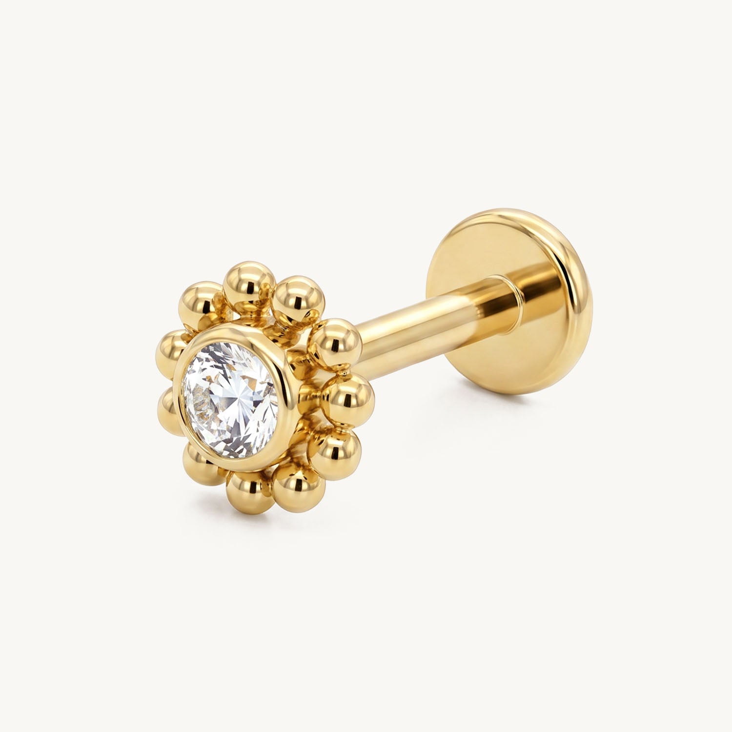 Floral beads gold