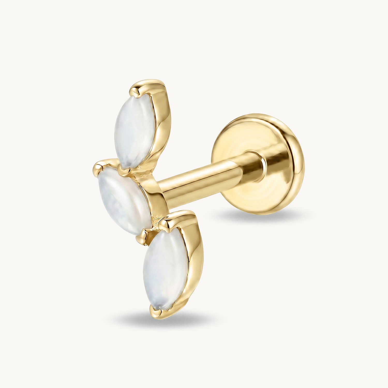 White jade blossom gold