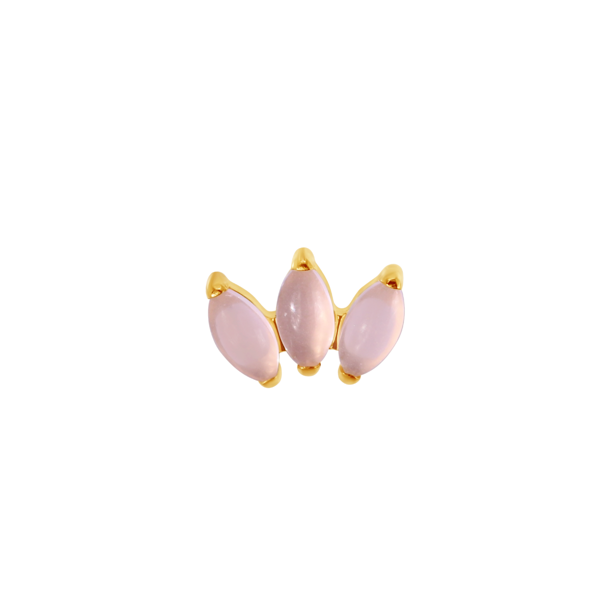 Triple rosequartz gold