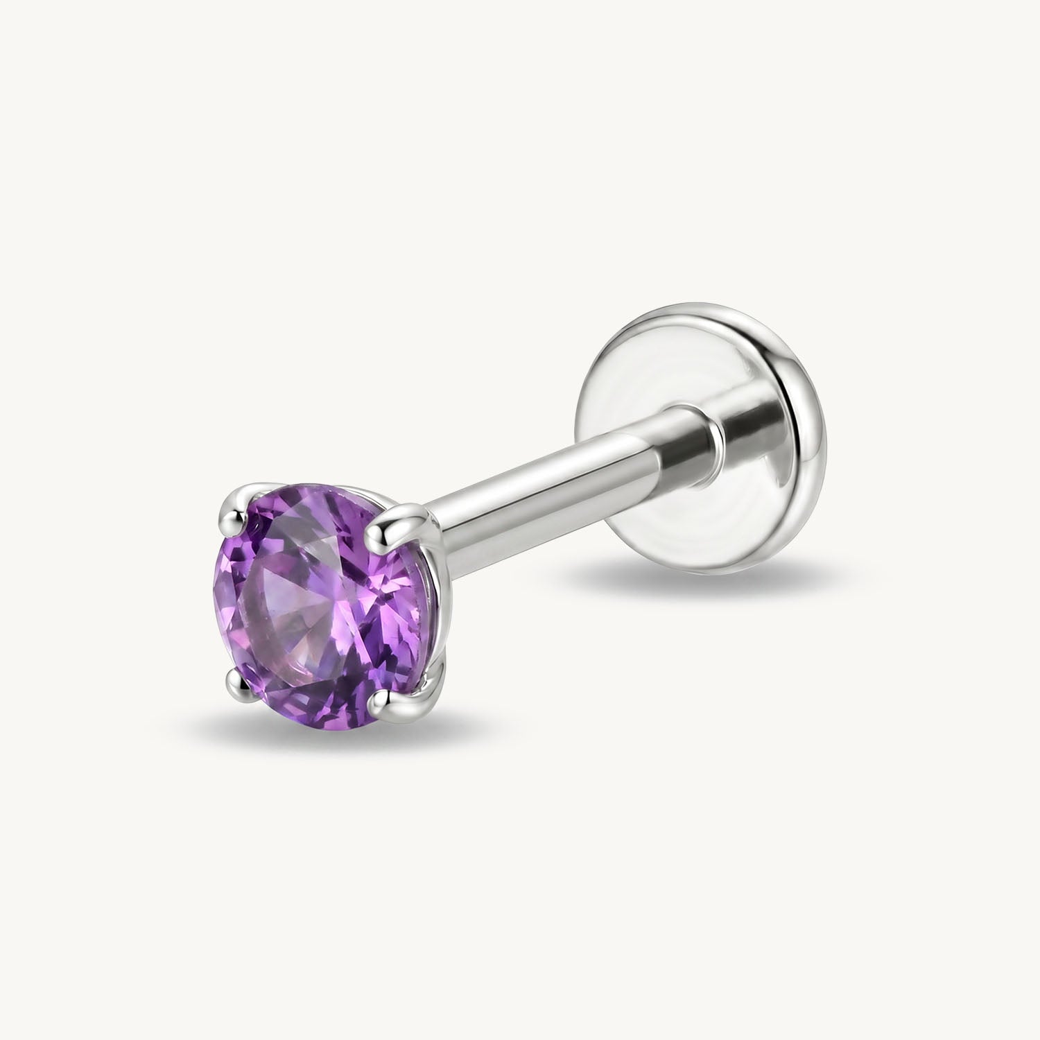 Stud stone Amethyst