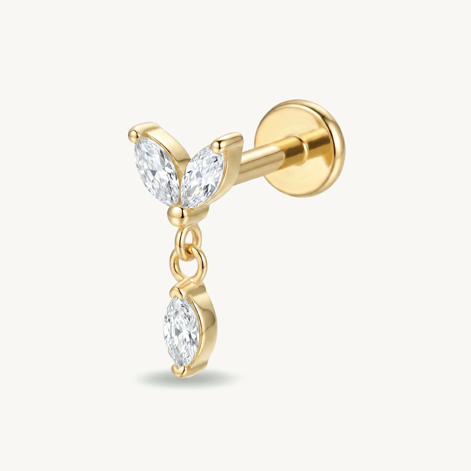 Sweet hanging flower gold