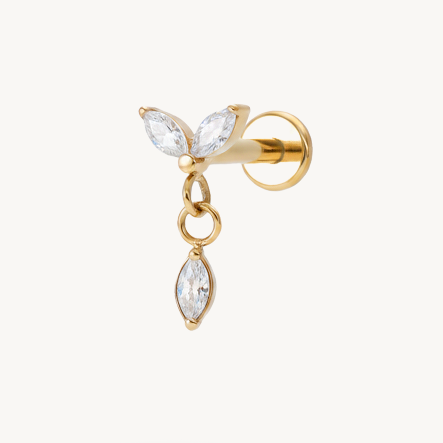 Sweet hanging flower gold