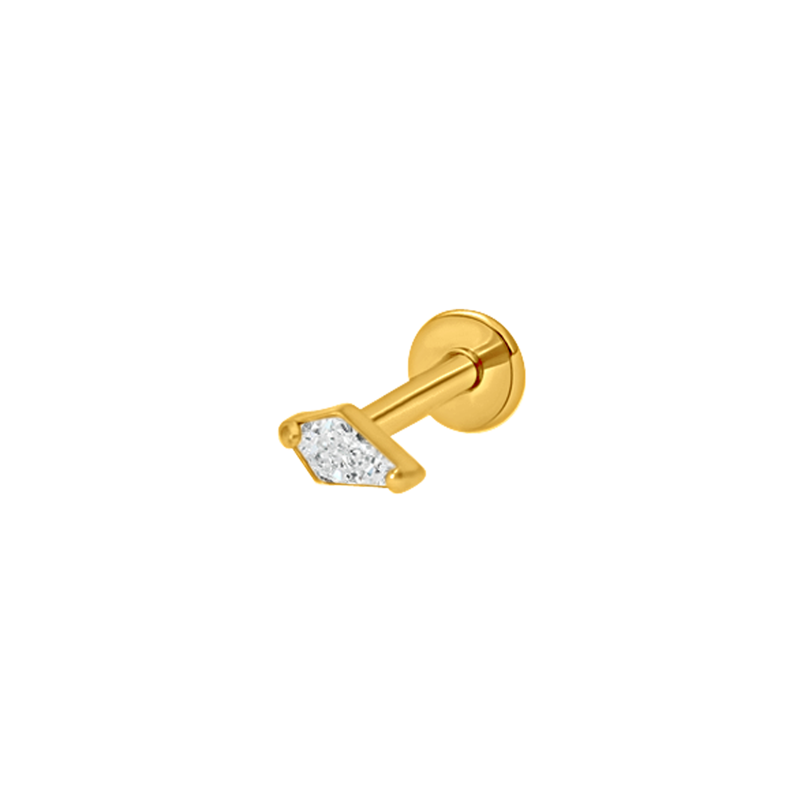 Minimal diamond spike gold