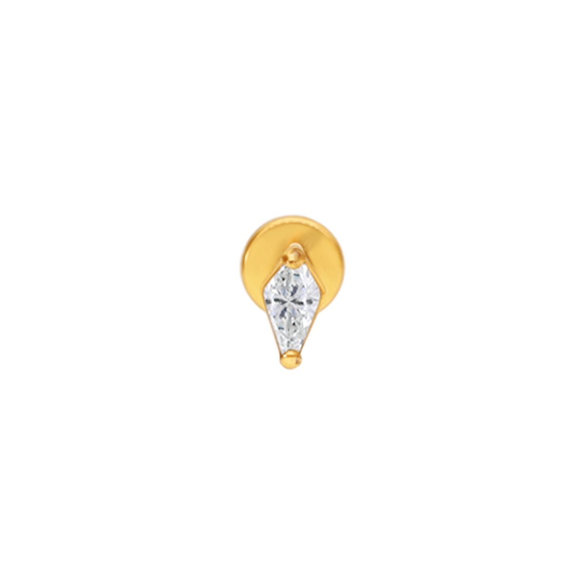 Minimal diamond spike gold