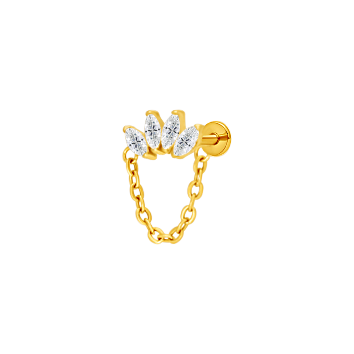 Regal chain crown gold