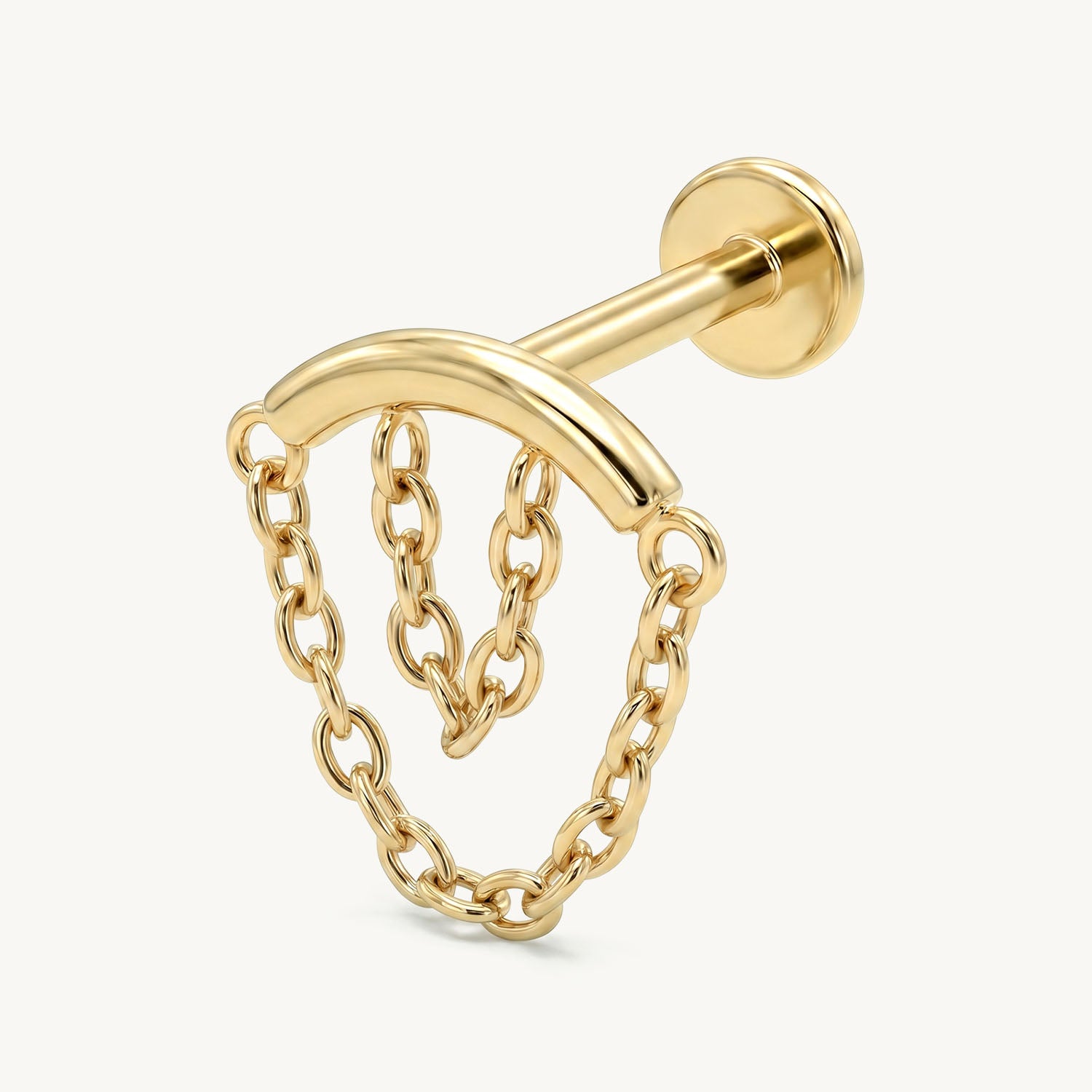 Simple drop chain gold