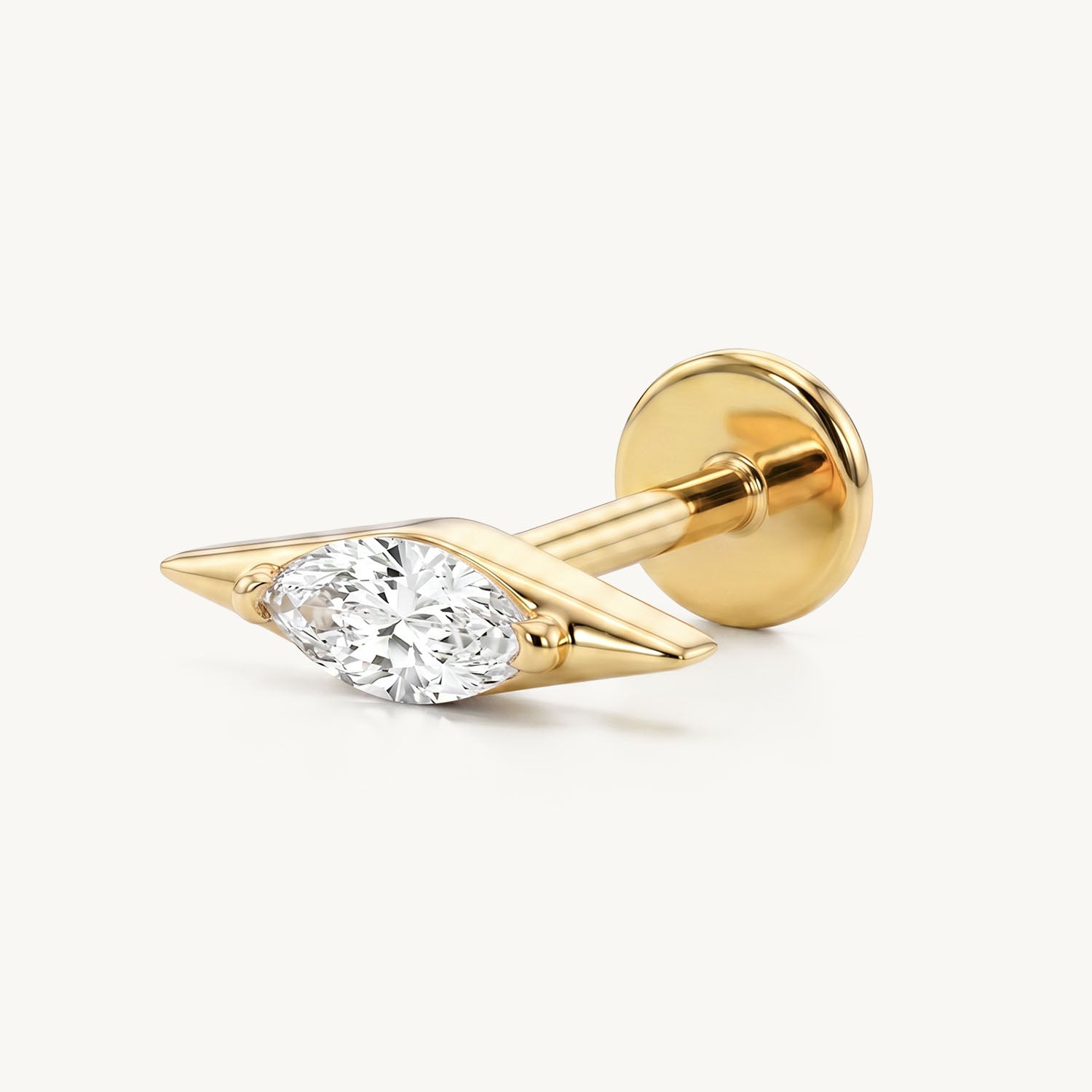 Marquise spike gold