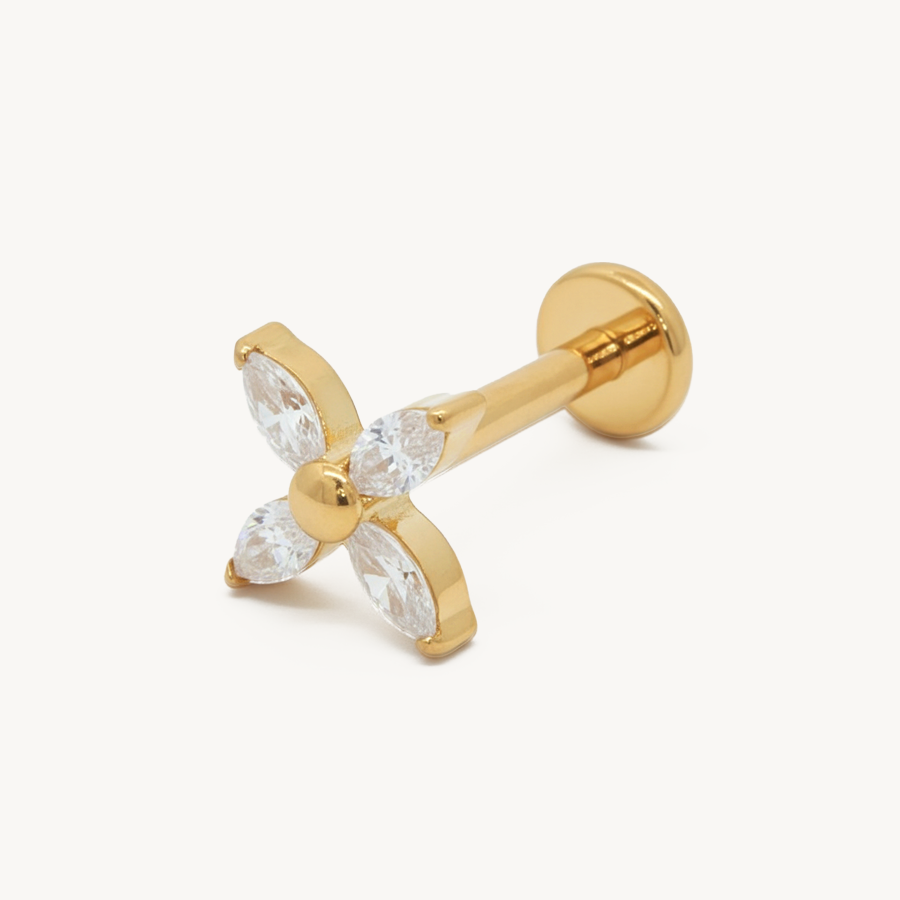 Marquise flower gold