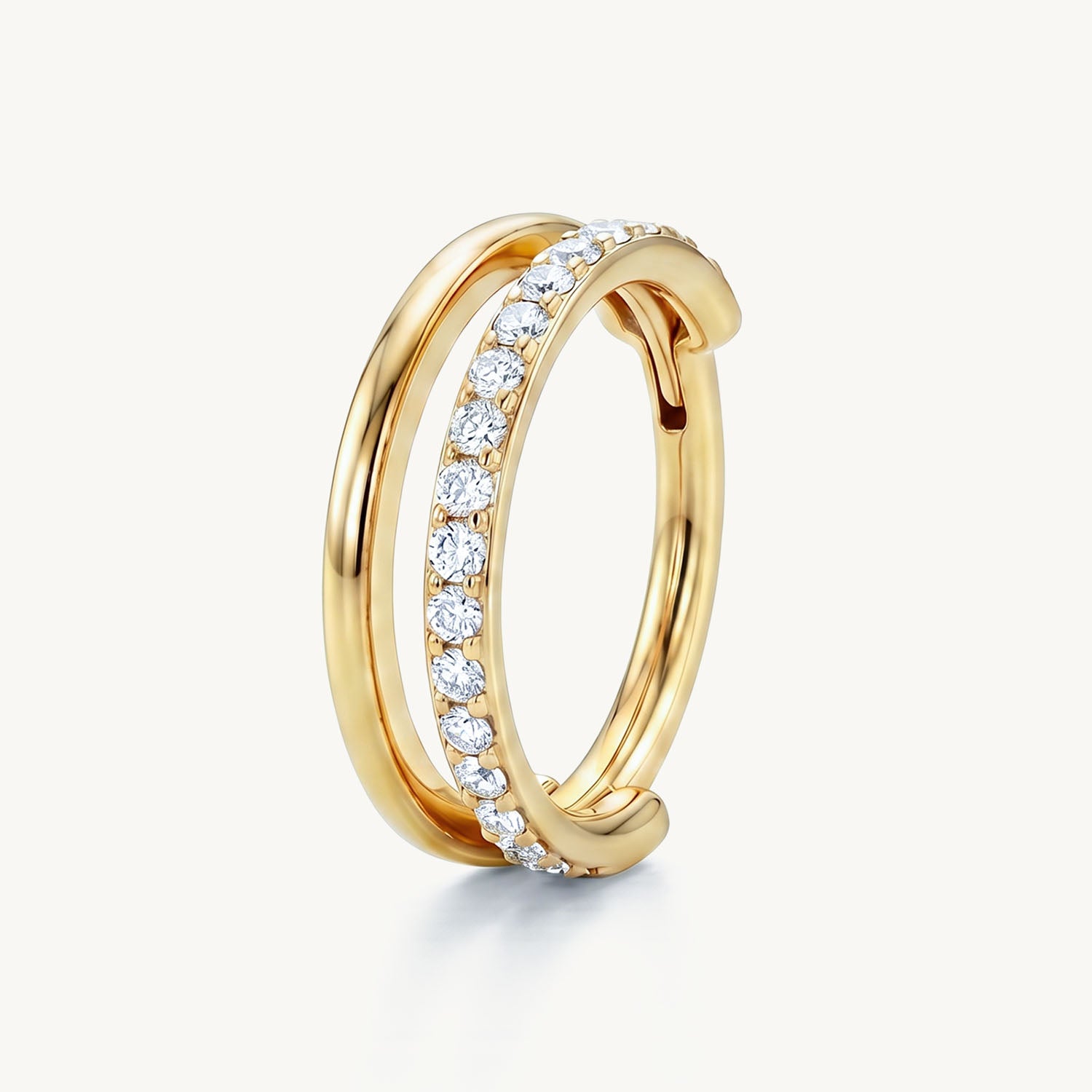 Double hoop gold