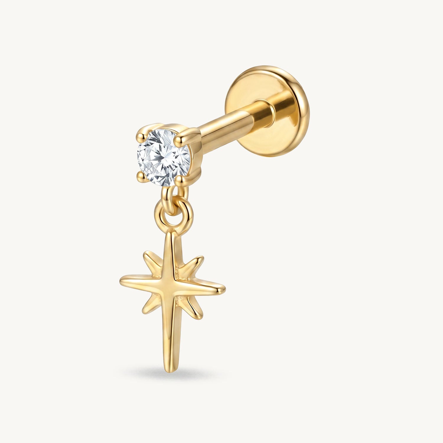 Dangling star gold