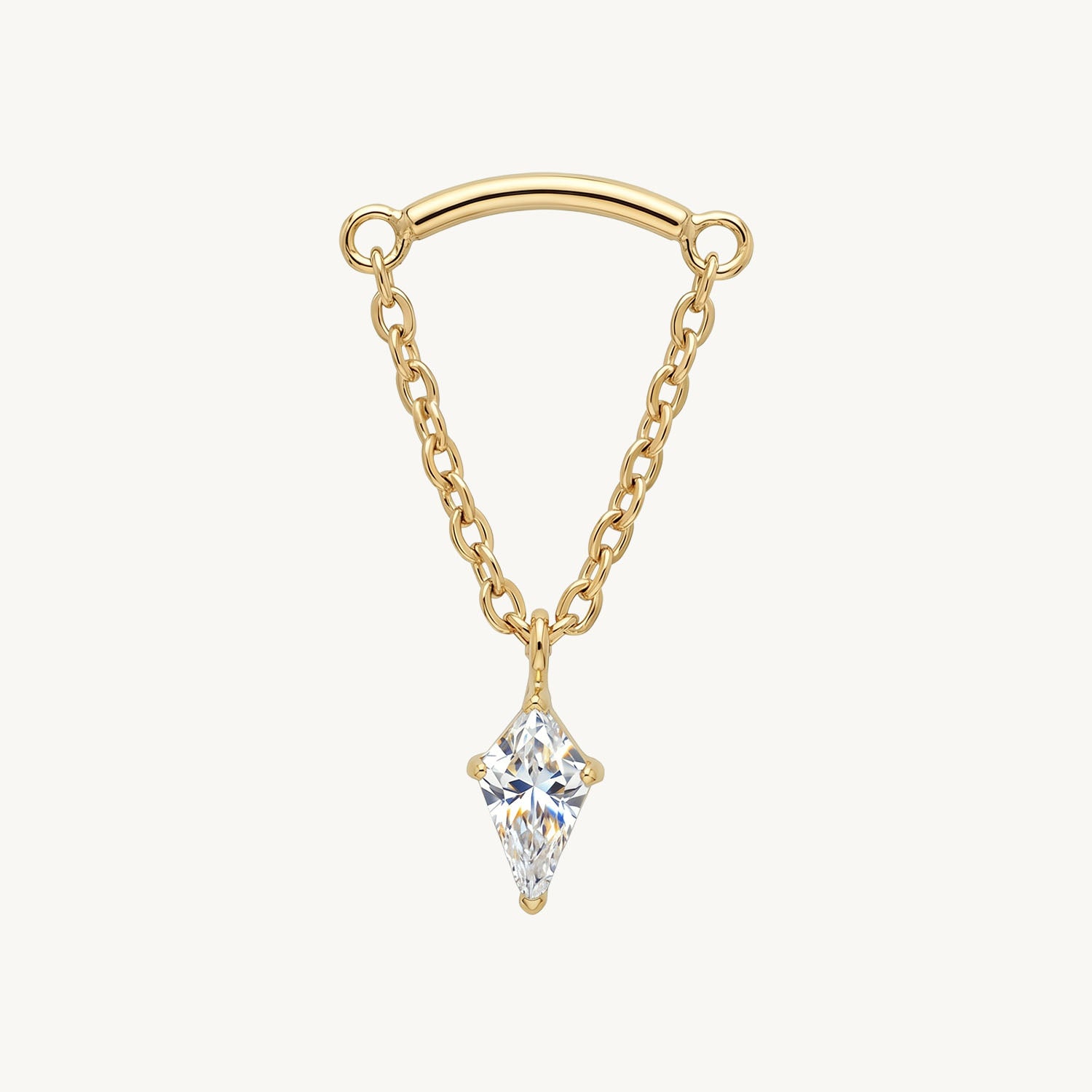 Chain star dangle gold