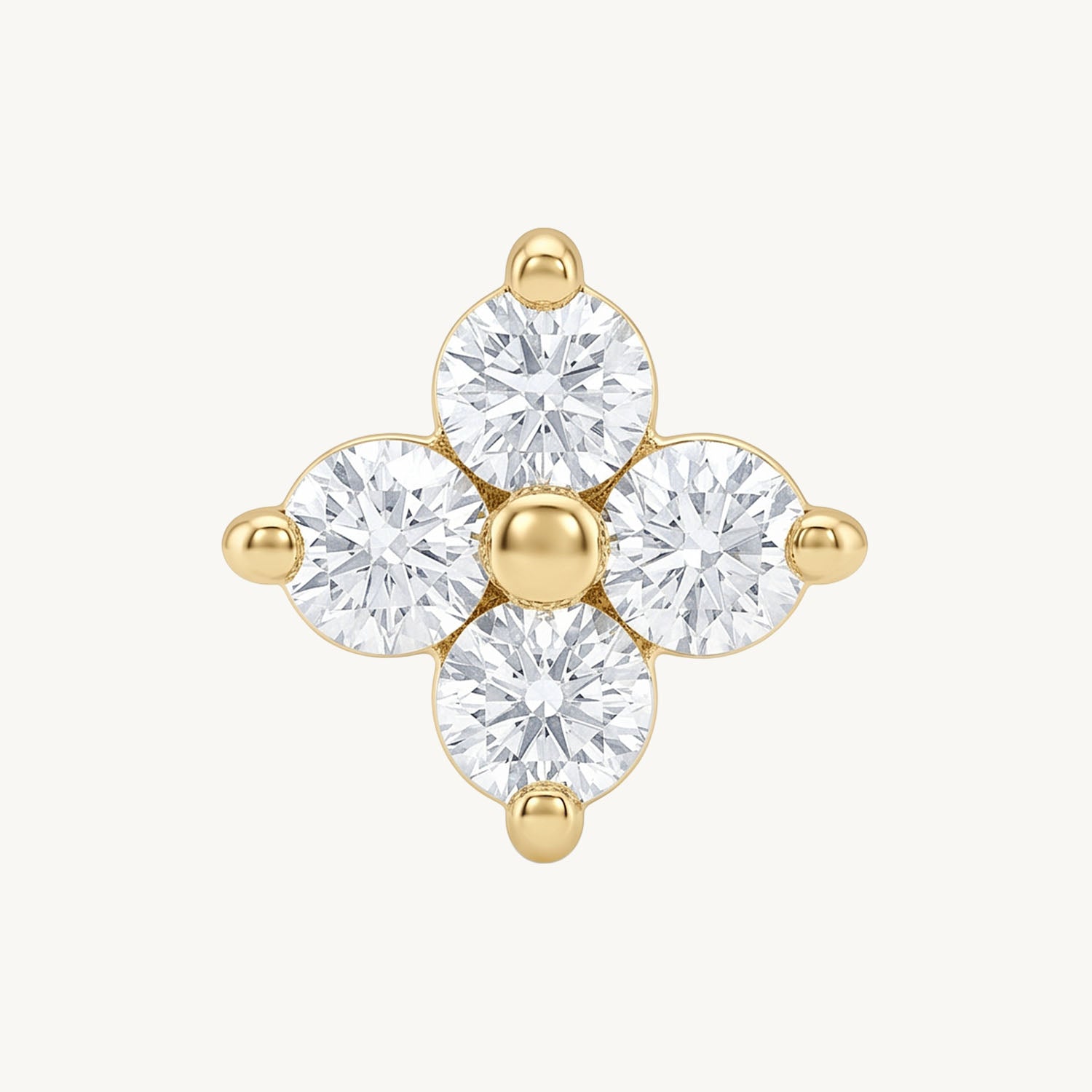 Crystal mini flower gold