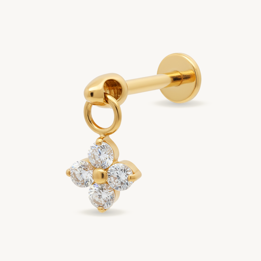 Dangling mini flower gold