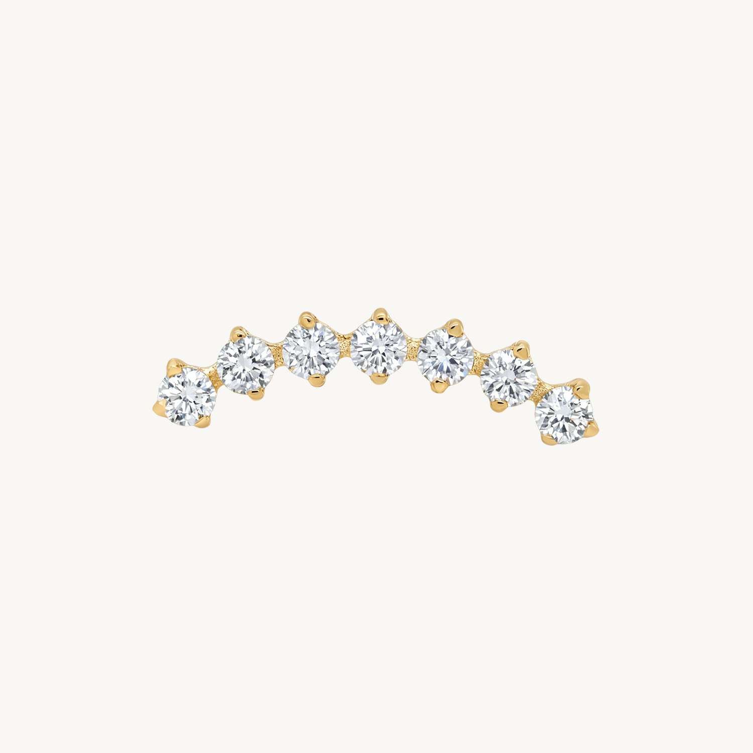 Cascading crystal curve gold