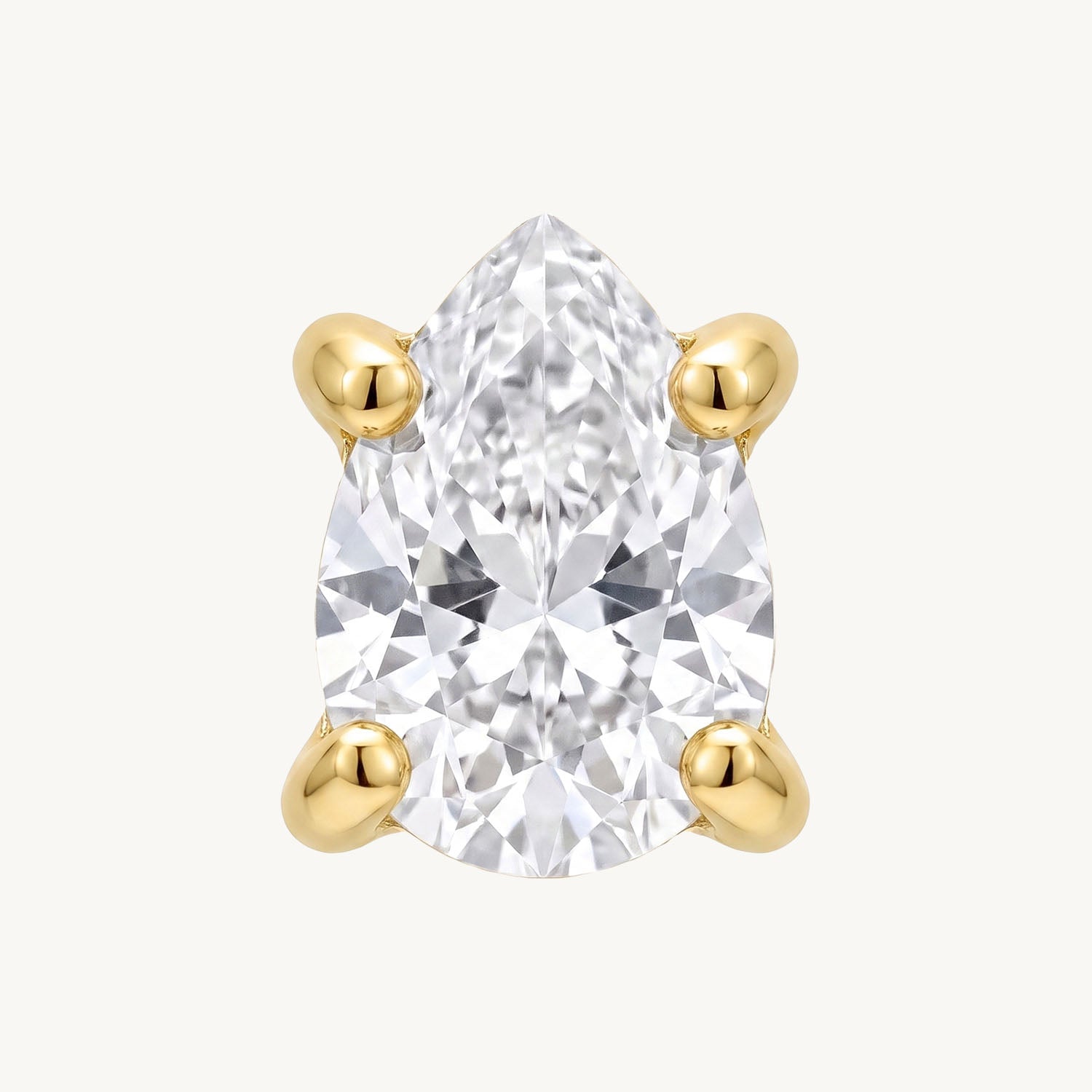 Teardrop gold small