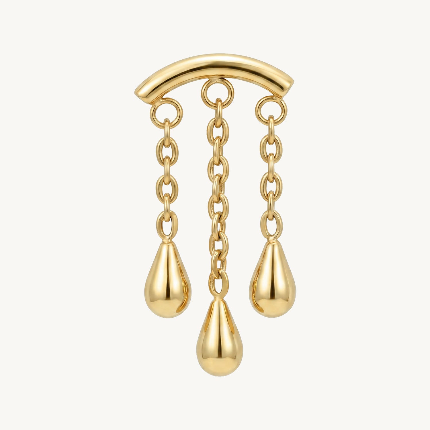 Raindrop chain gold