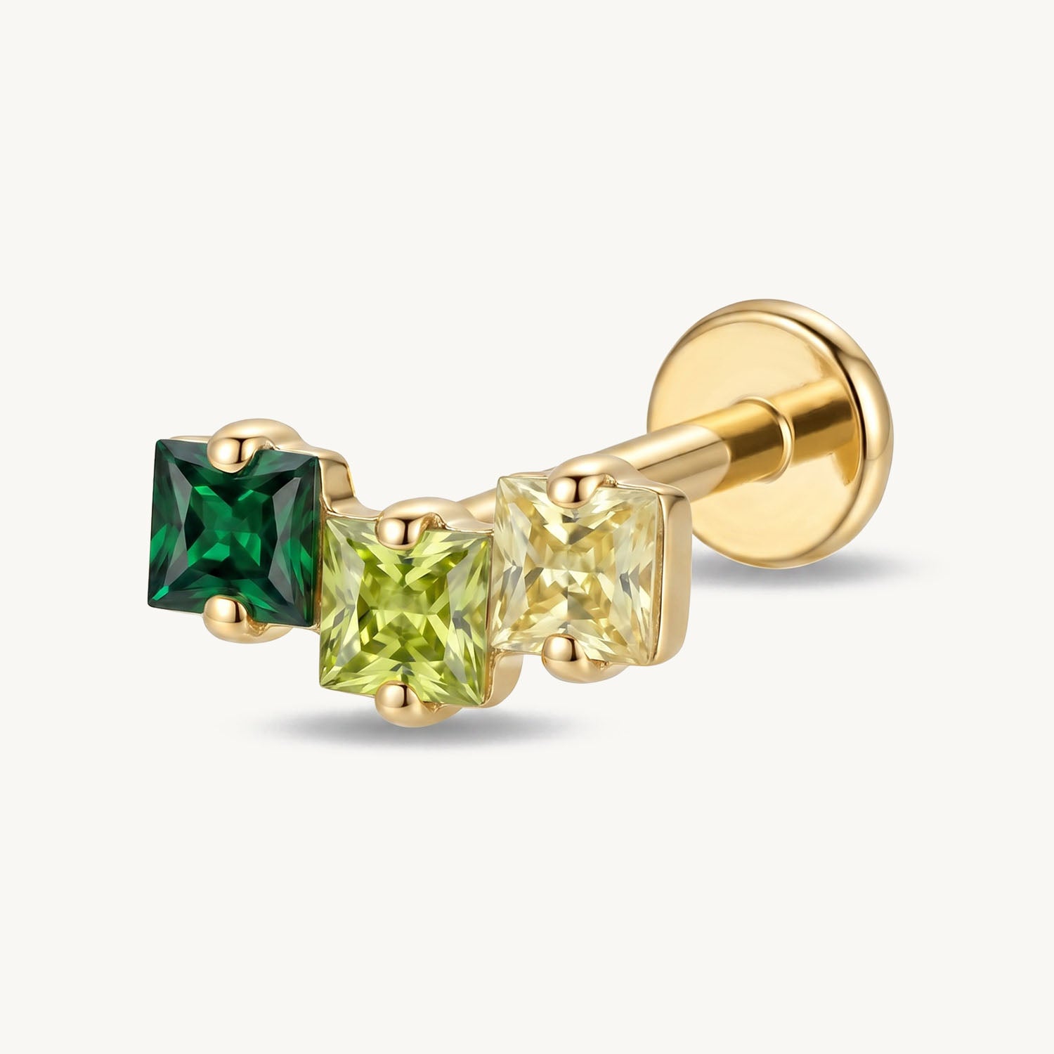 Emerald glow gold