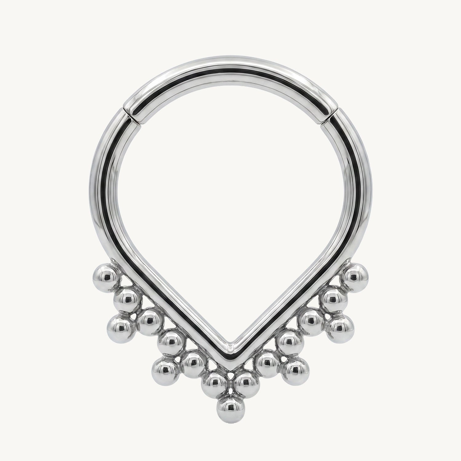 Beaded teardrop clicker