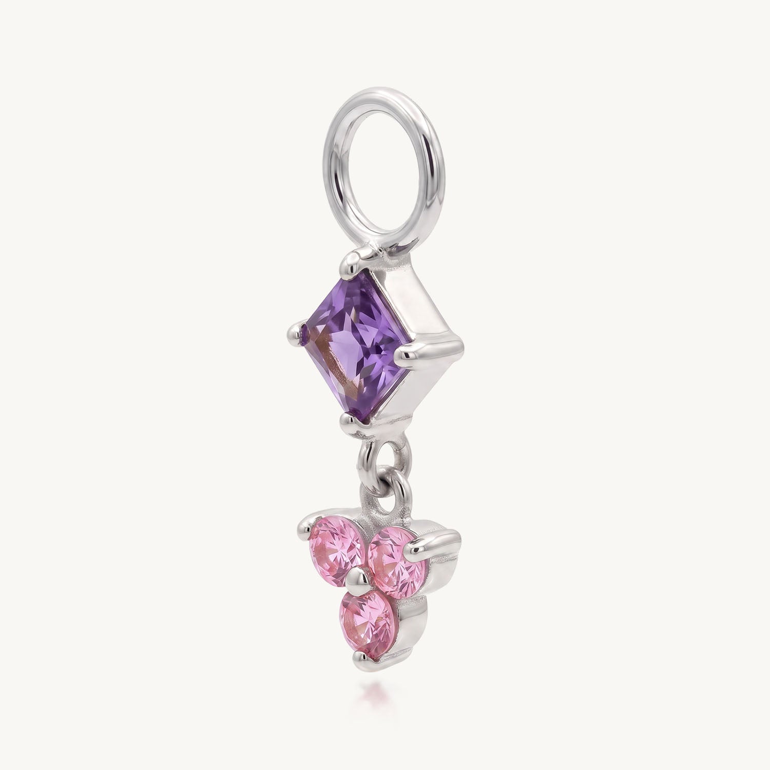 Purple blossom charm