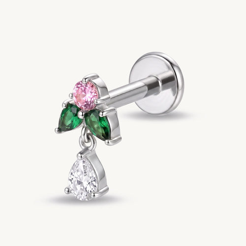Green petal teardrop