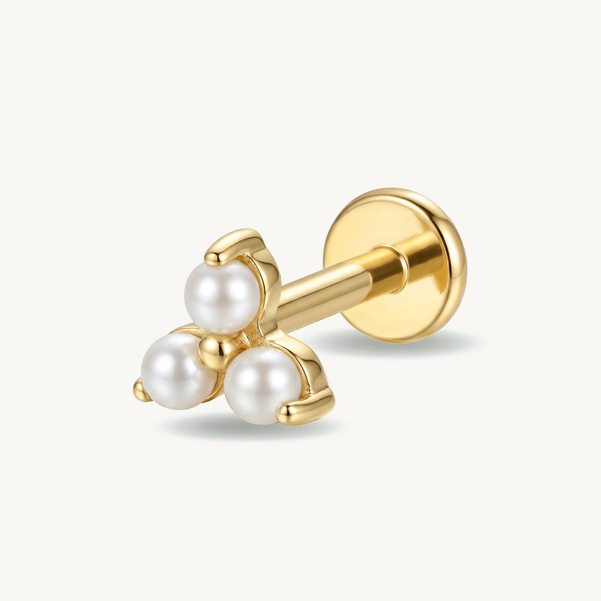 Pearl trio gold – SIDE