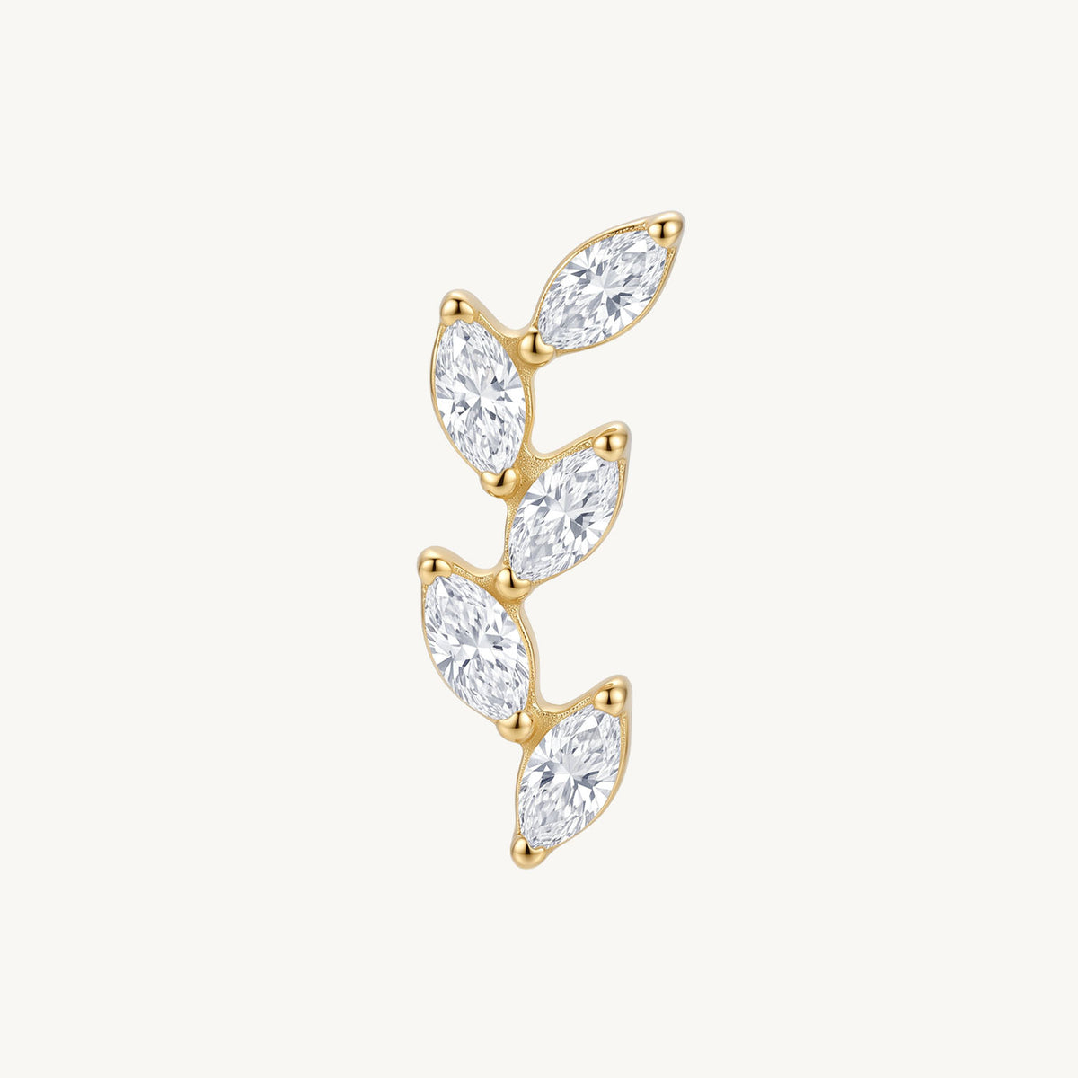 Crystal leaf gold – FRONT