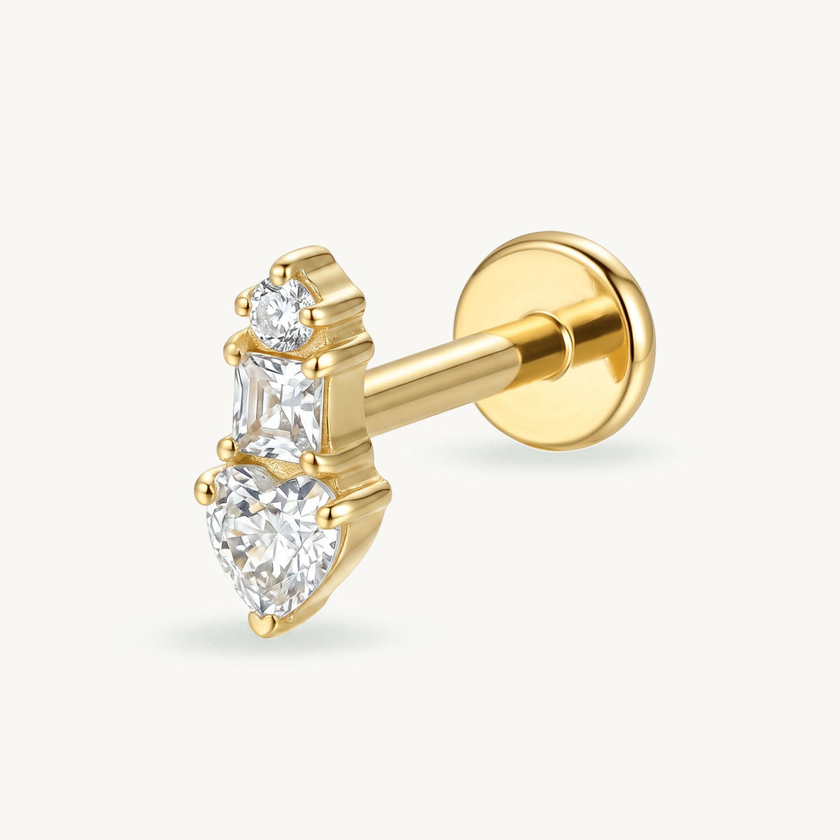 Heart sparkle gold