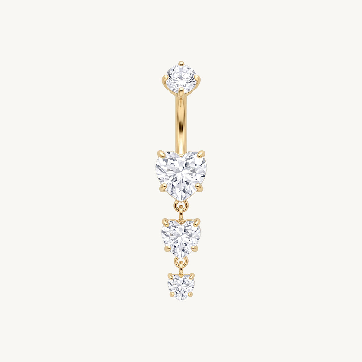 Butterfly trail navel gold vooraanzicht