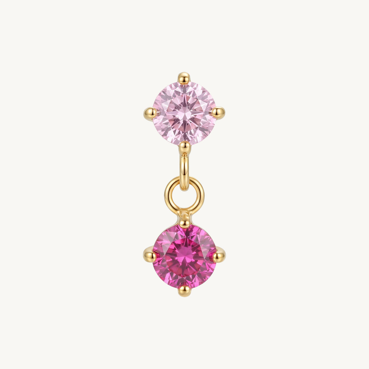 Double sparkle pink gold