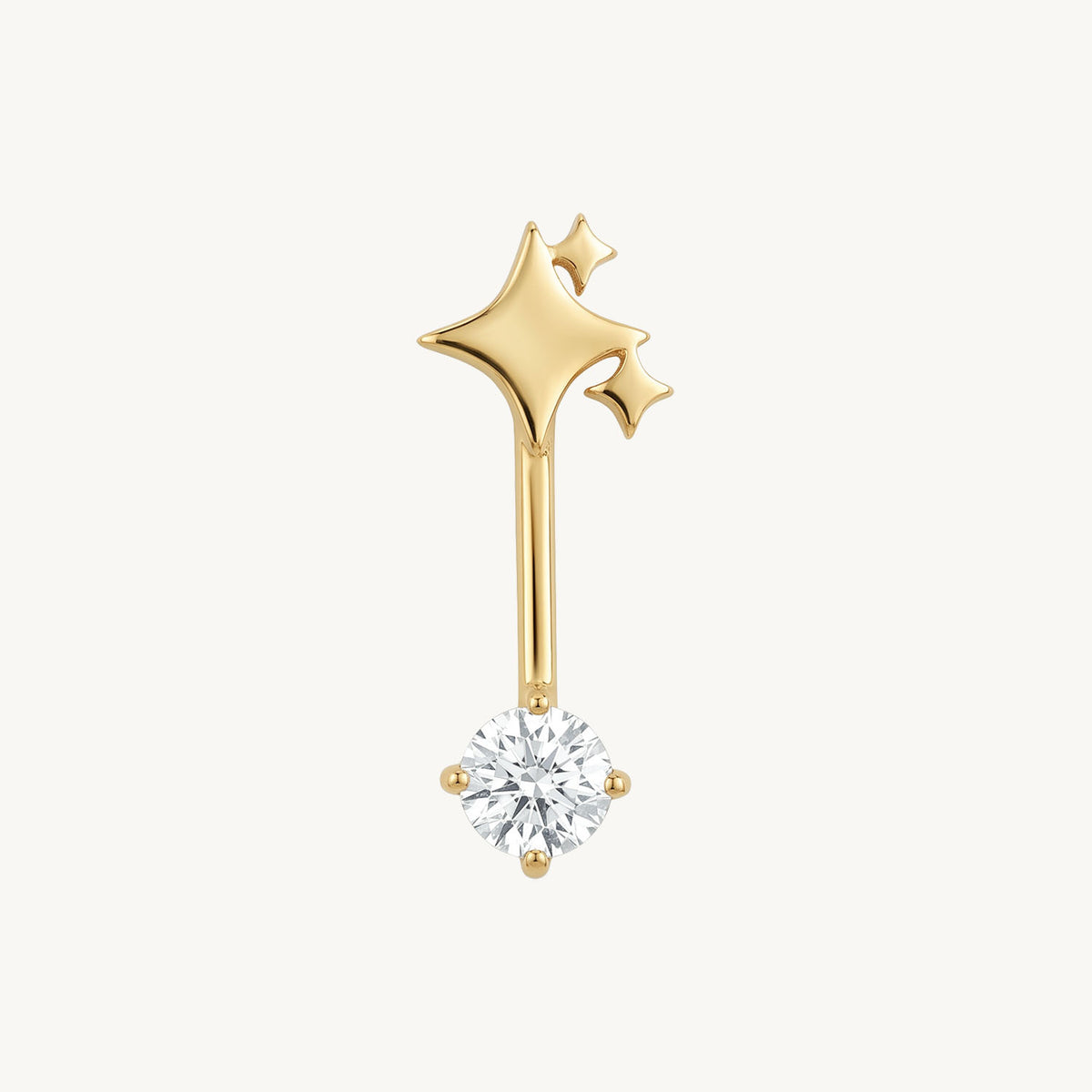 Starry hoop gold vooraanzicht