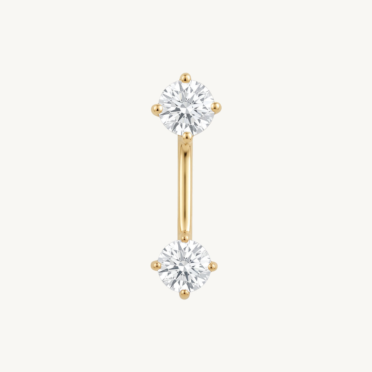 Crystal hoop gold vooraanzicht