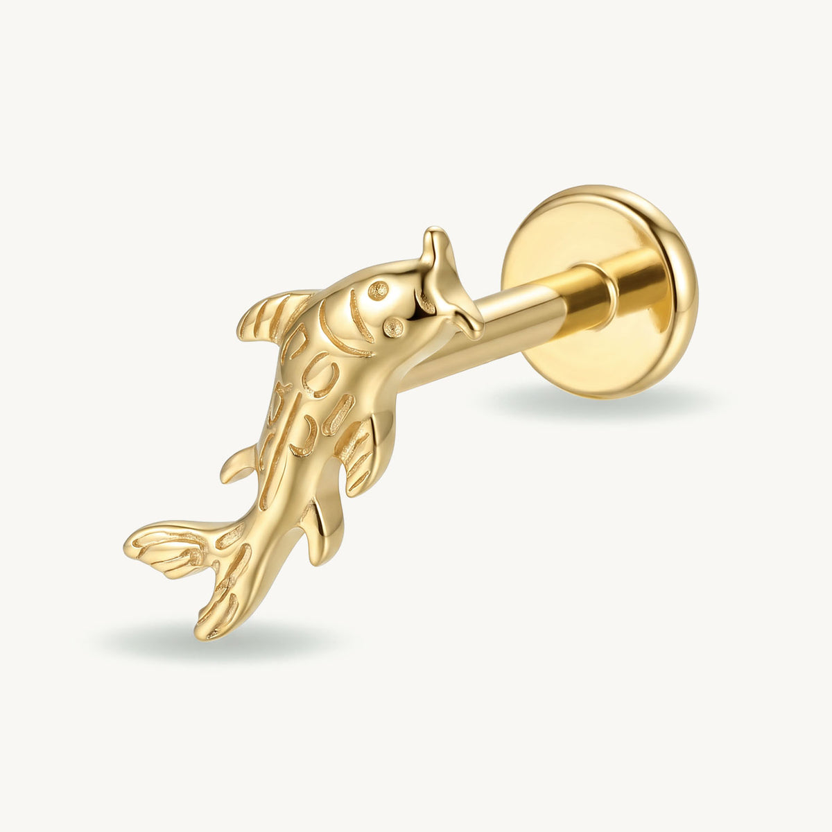 Koi stud gold zijaanzicht
