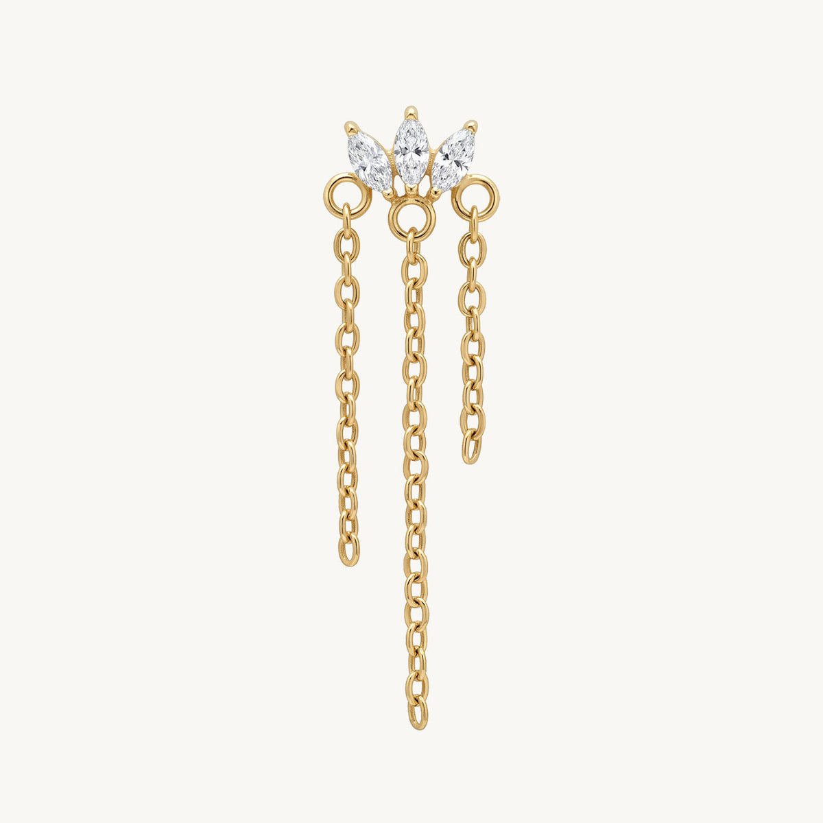 Triple drop gold vooraanzicht