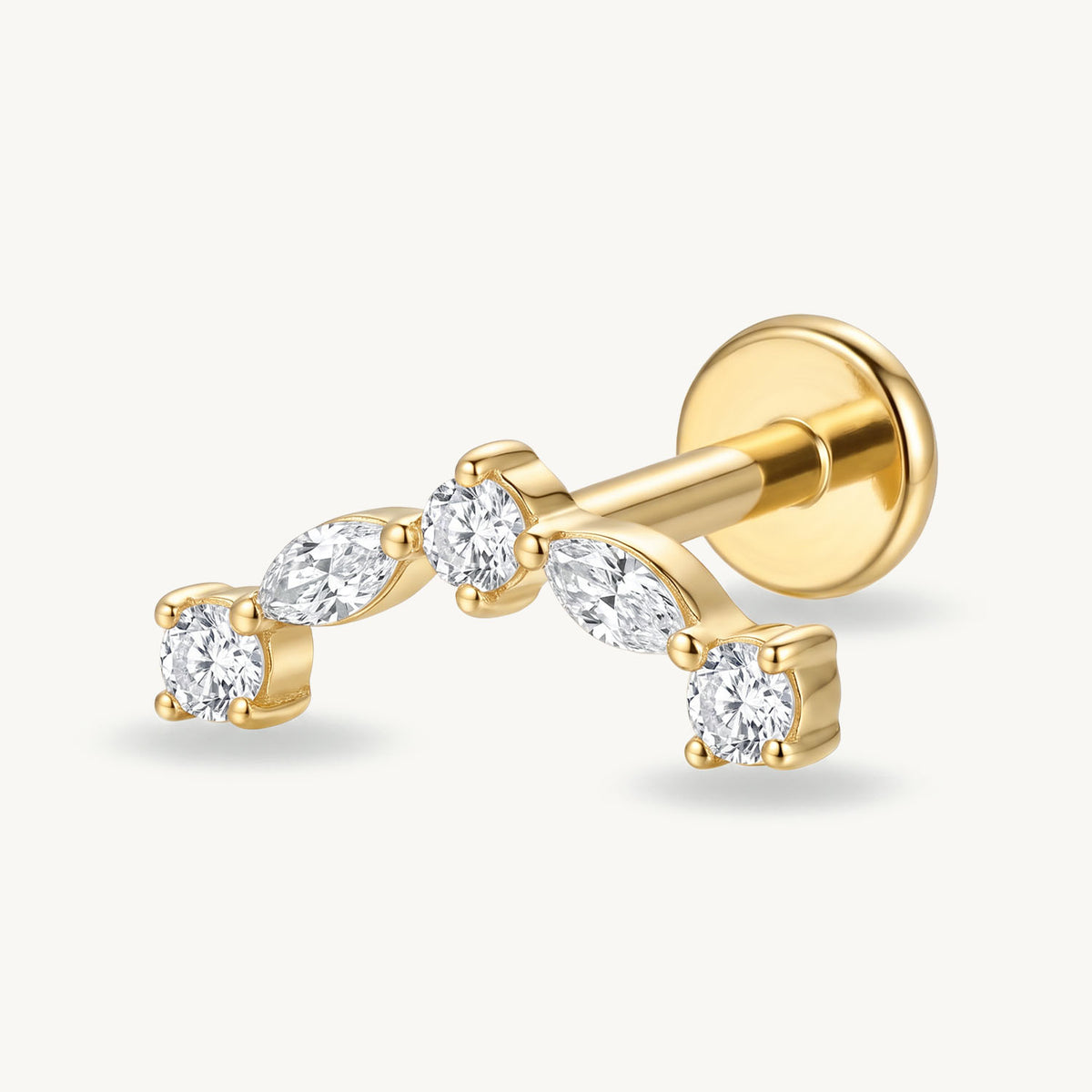 Crown arc gold zijaanzicht