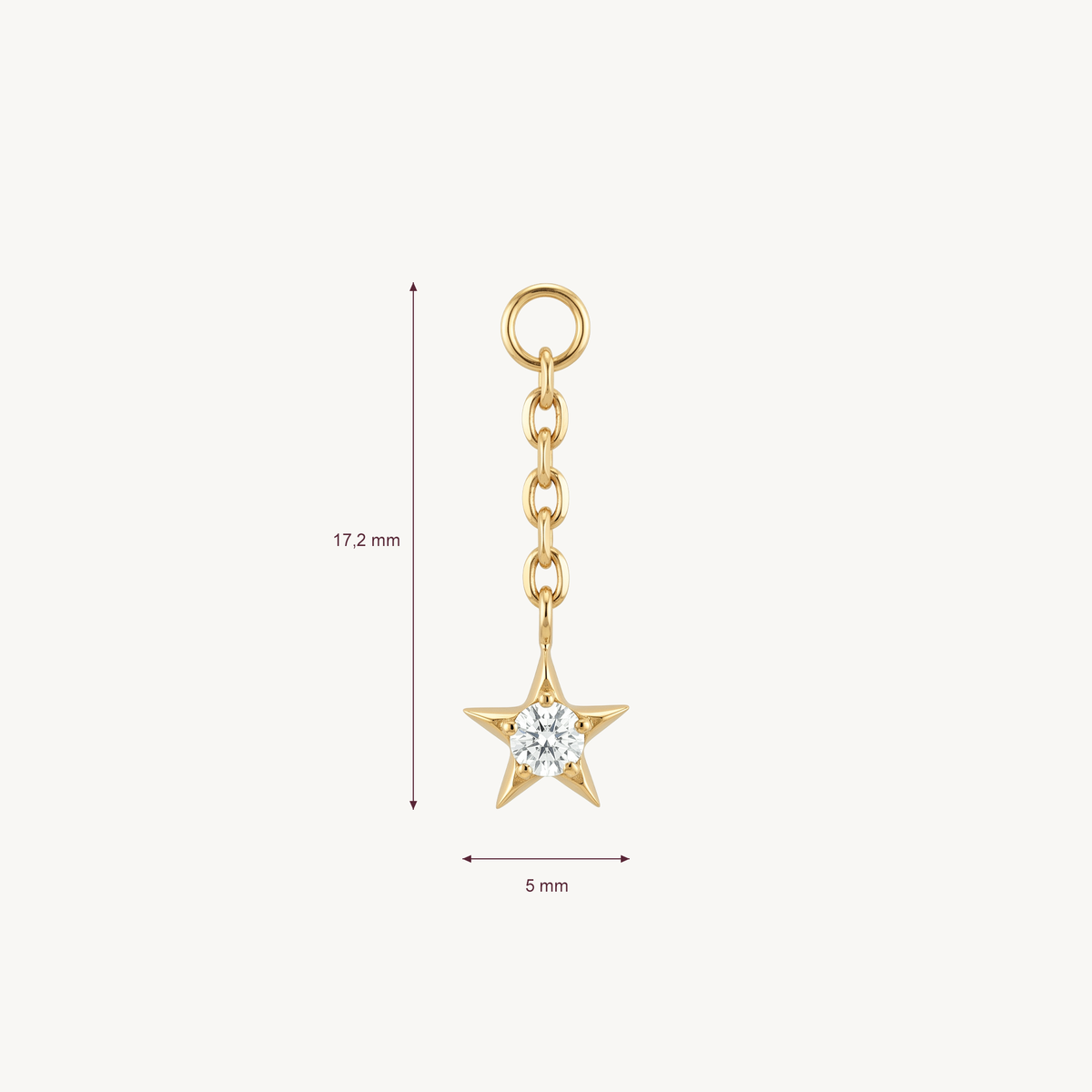 Star charm gold – AFMETING