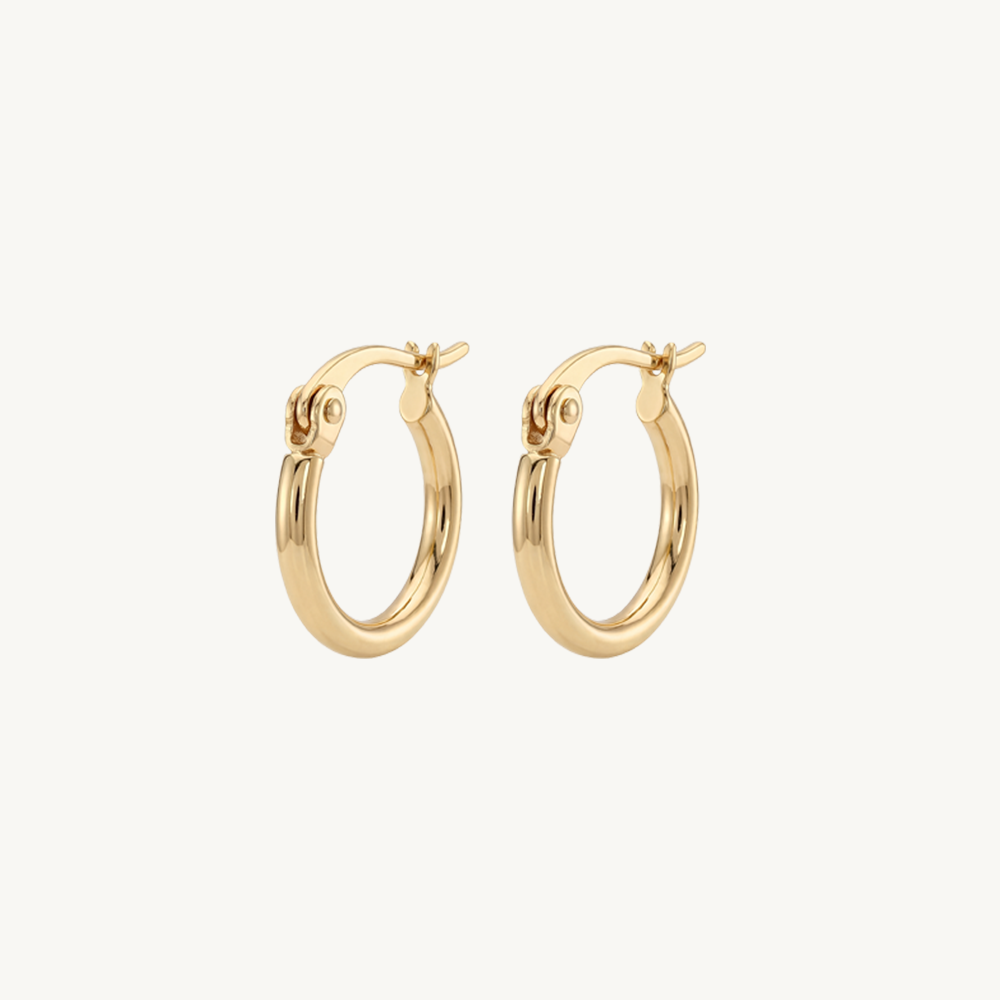 Classic hoops gold 15 mm