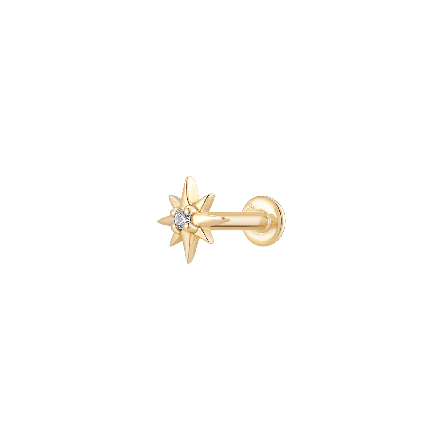 North Star - 14K Goud & Labgrown Diamant
