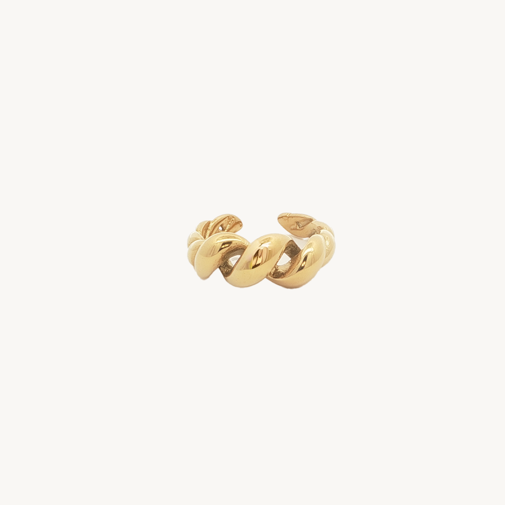 Ribbed ring gold