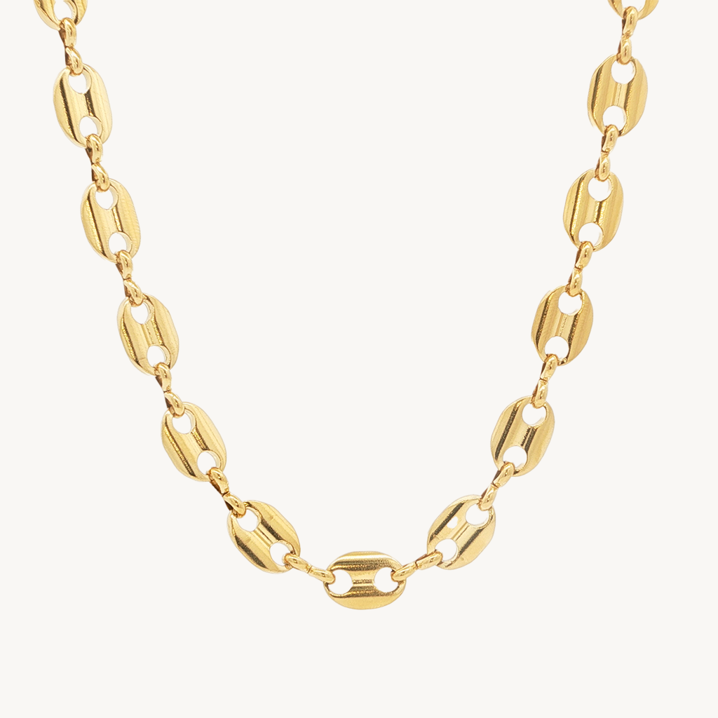 Marine necklace gold