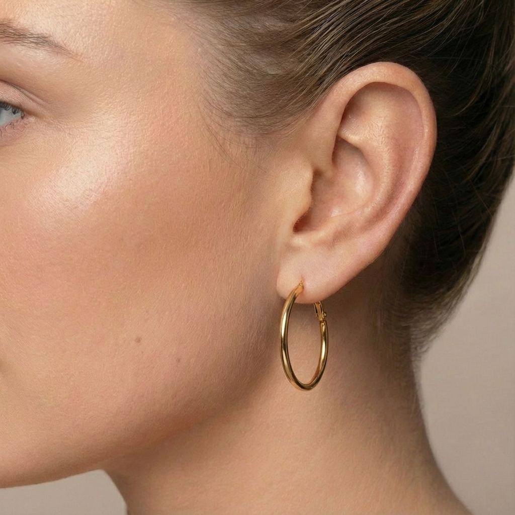 Classic hoops gold 20 mm