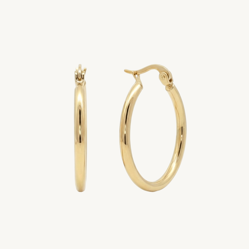Classic hoops gold 20 mm
