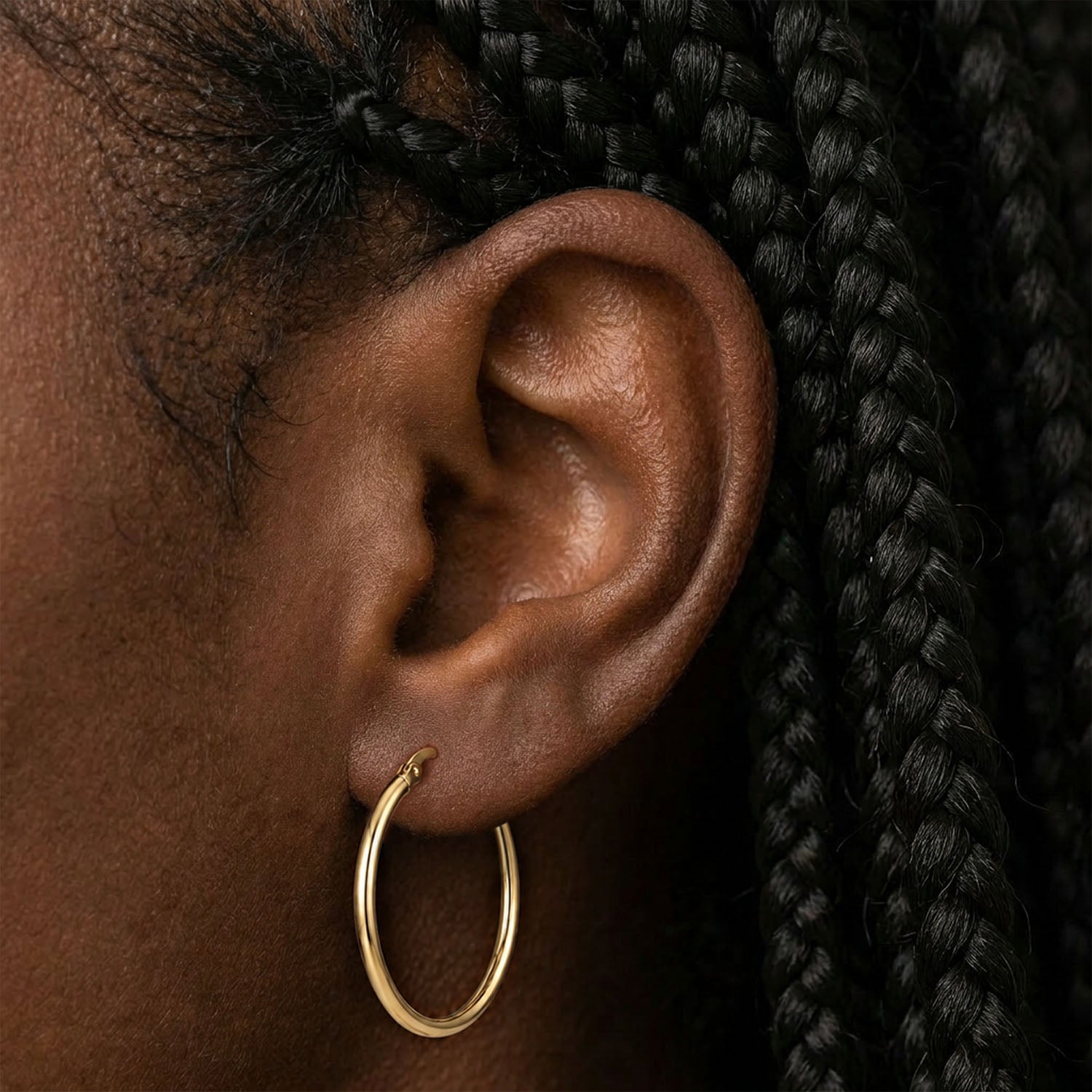 Classic hoops gold 30 mm