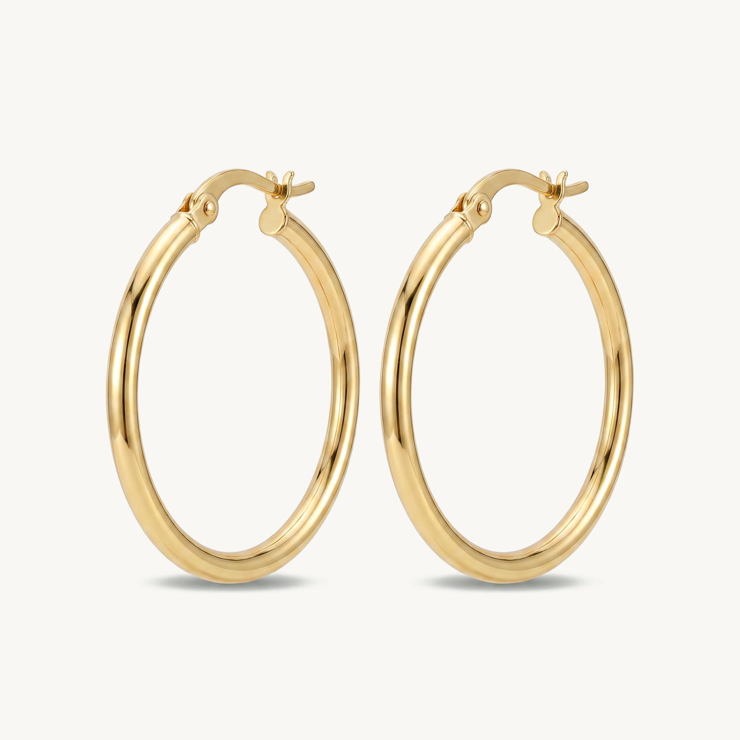 Classic hoops gold 30 mm
