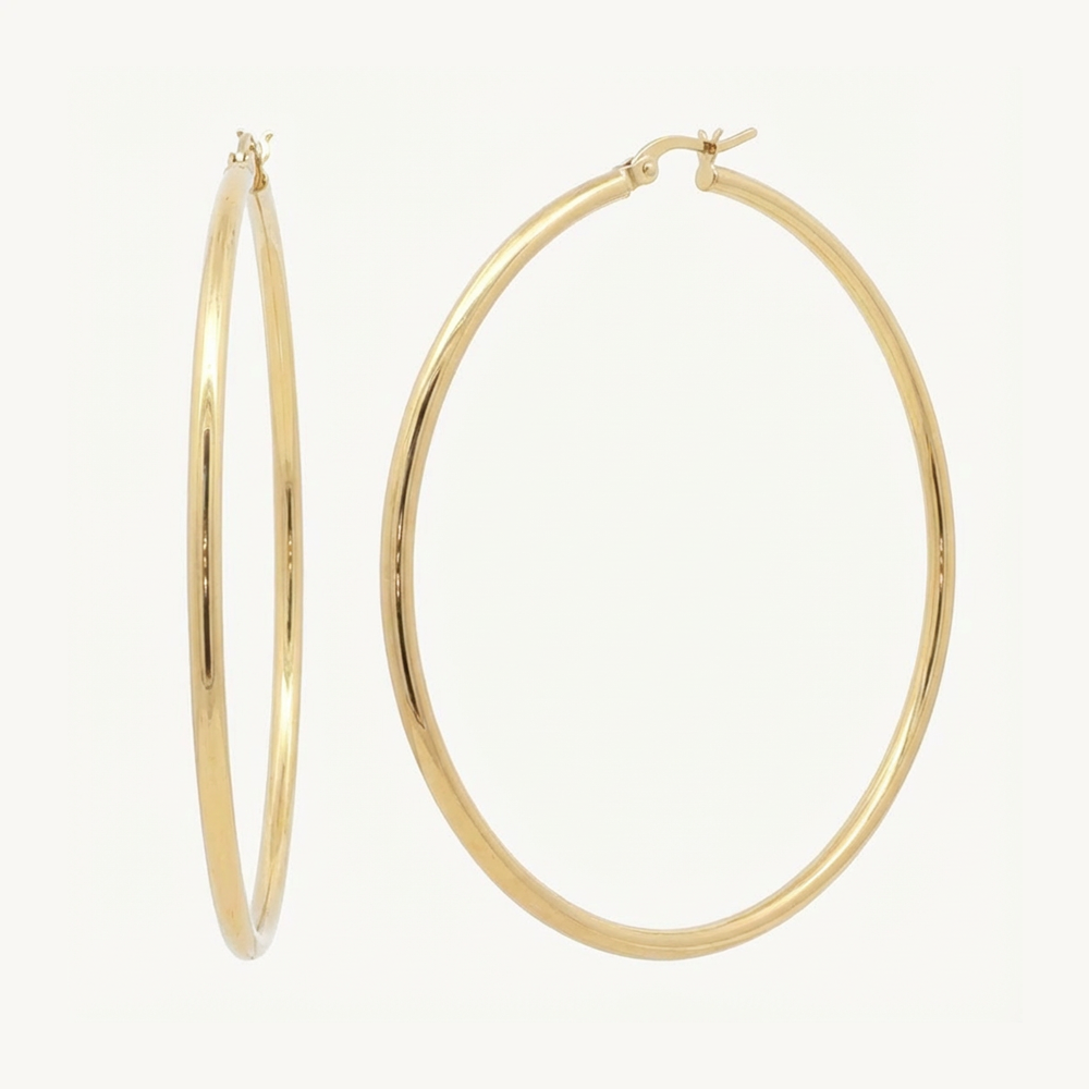 Classic hoops gold 40 mm
