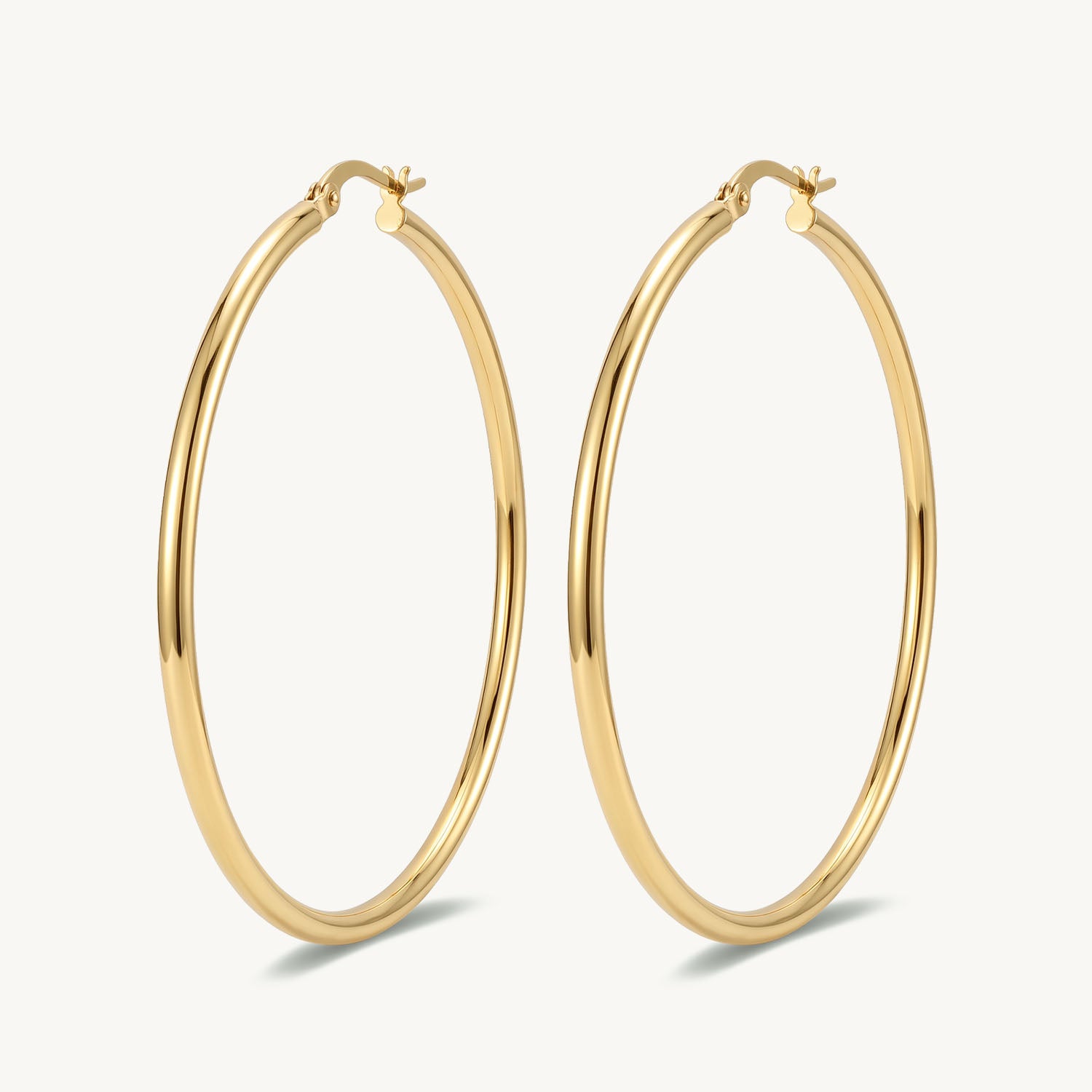 Classic hoops gold 50 mm