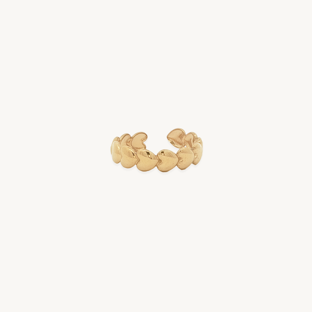 Heart ring gold