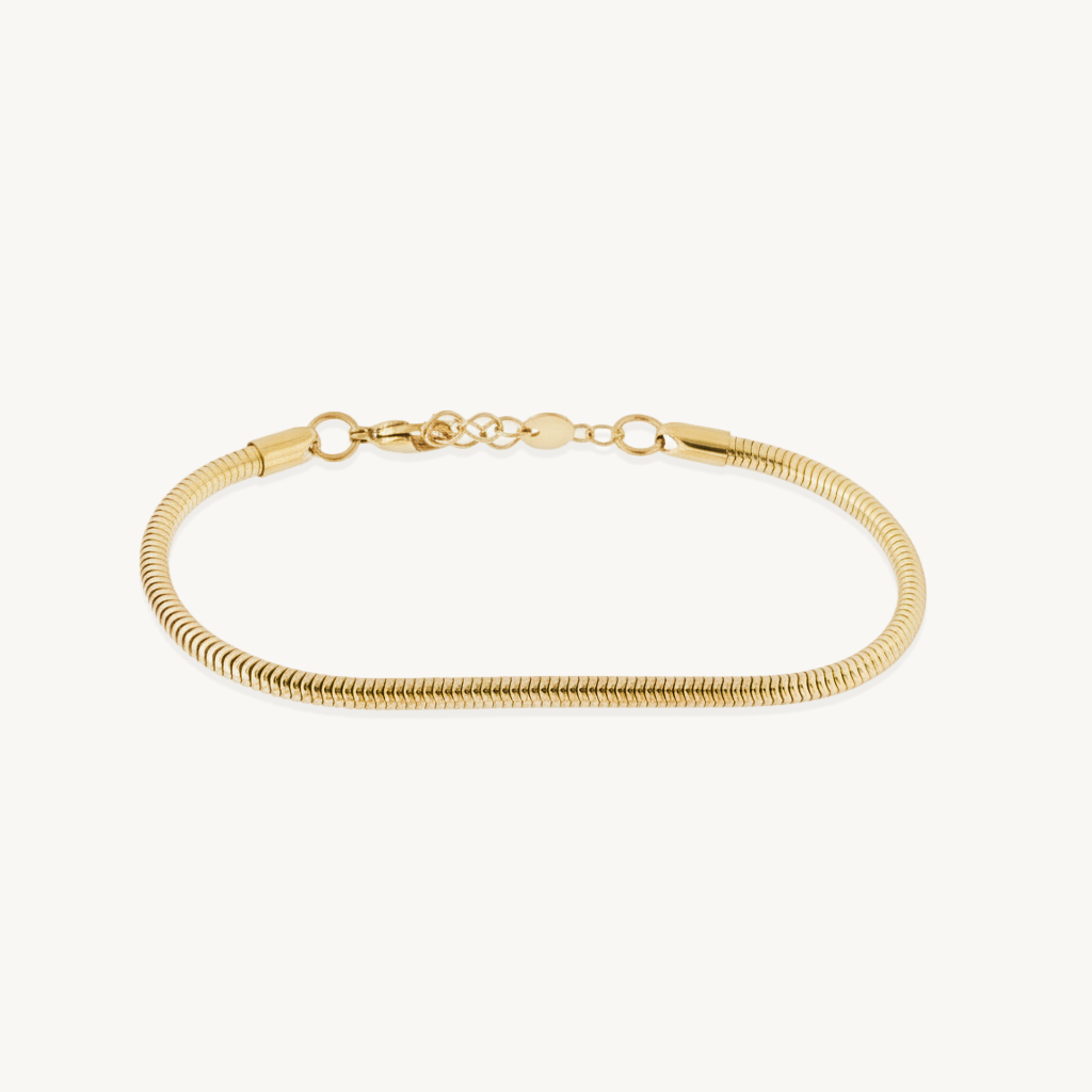 Small snake bracelet gold